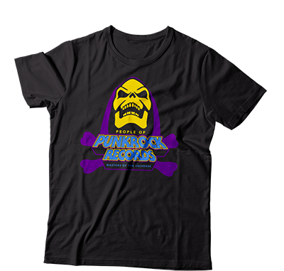 POPR Records - "Skeletor Logo" (Black) (T-Shirt)