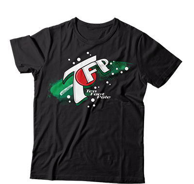 TEN FOOT POLE - "7Up Logo" (Black)